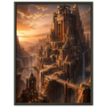 The Citadel of the Dying Sun dark fantasy wall art close-up