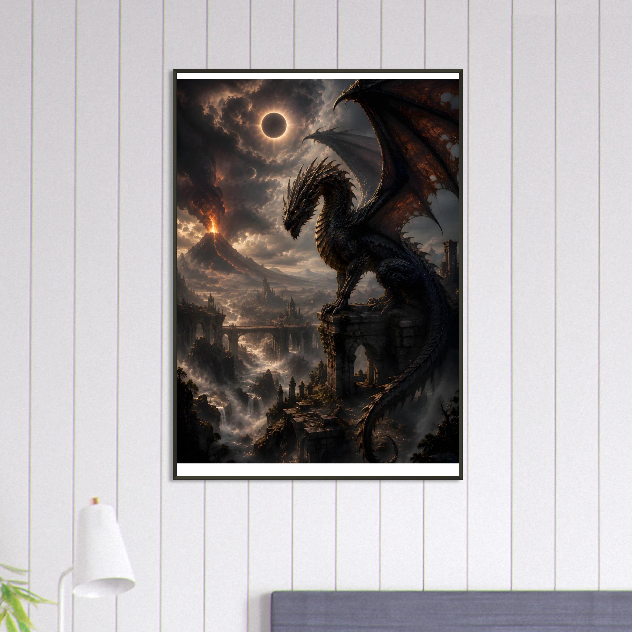 Eclipse of the Eternal Drake premium framed poster display