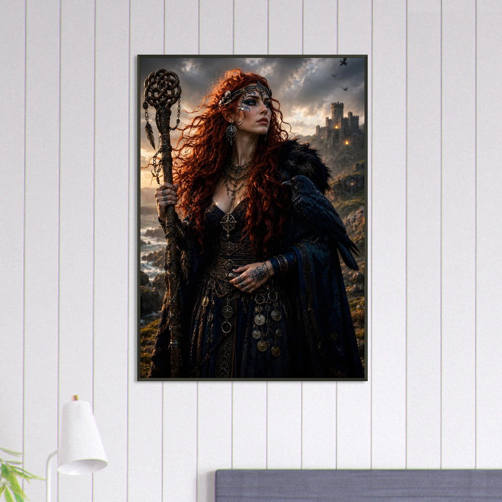 The Raven Witch of the Broken Shore premium framed poster display