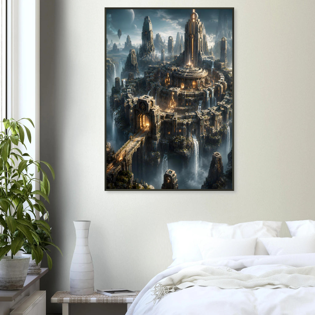 The Obsidian Sanctum premium framed poster display