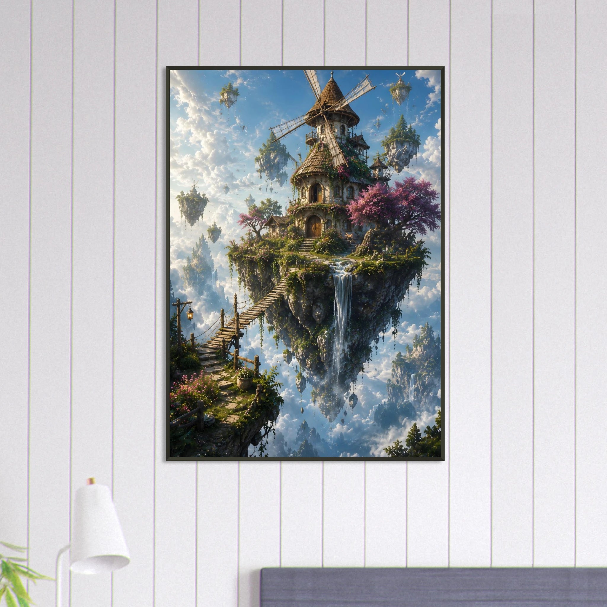 The Wanderer’s Isle premium framed poster display