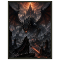 The Last Stand at Ember’s Gate fantasy artwork framed print detail