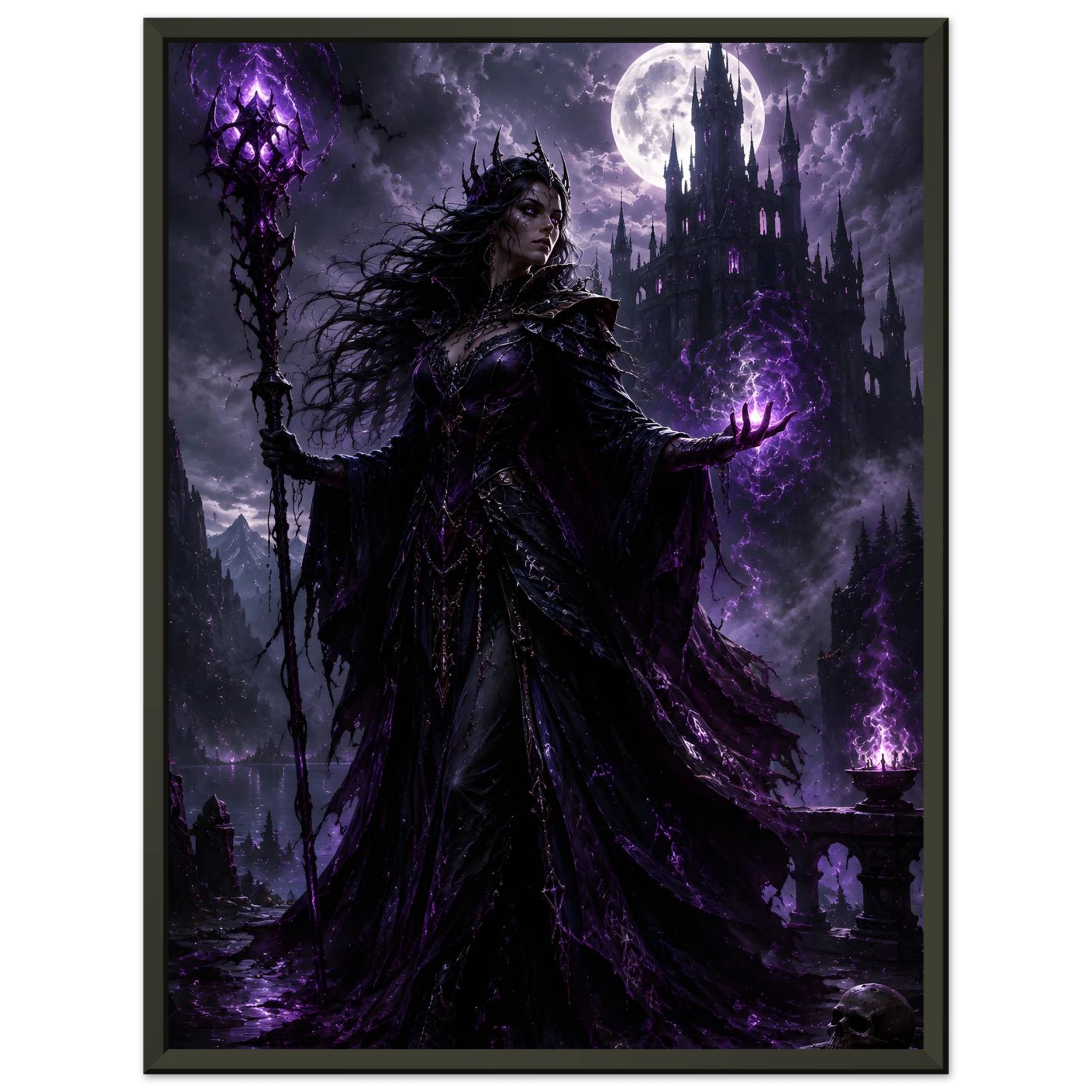 The Shadow Keep of Blackwater fantasy artwork framed print detail