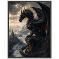 Warden of the Storm Peaks dark fantasy wall art close-up