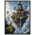 The Wanderer’s Isle fantasy artwork framed print detail