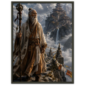 The Sage of the Celestial Peak fantasy wall art close-up