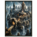 The Obsidian Sanctum dark fantasy wall art close-up