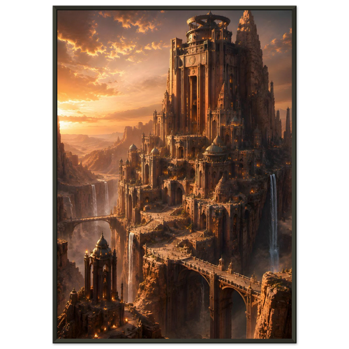 The Citadel of the Dying Sun fantasy artwork framed print detail