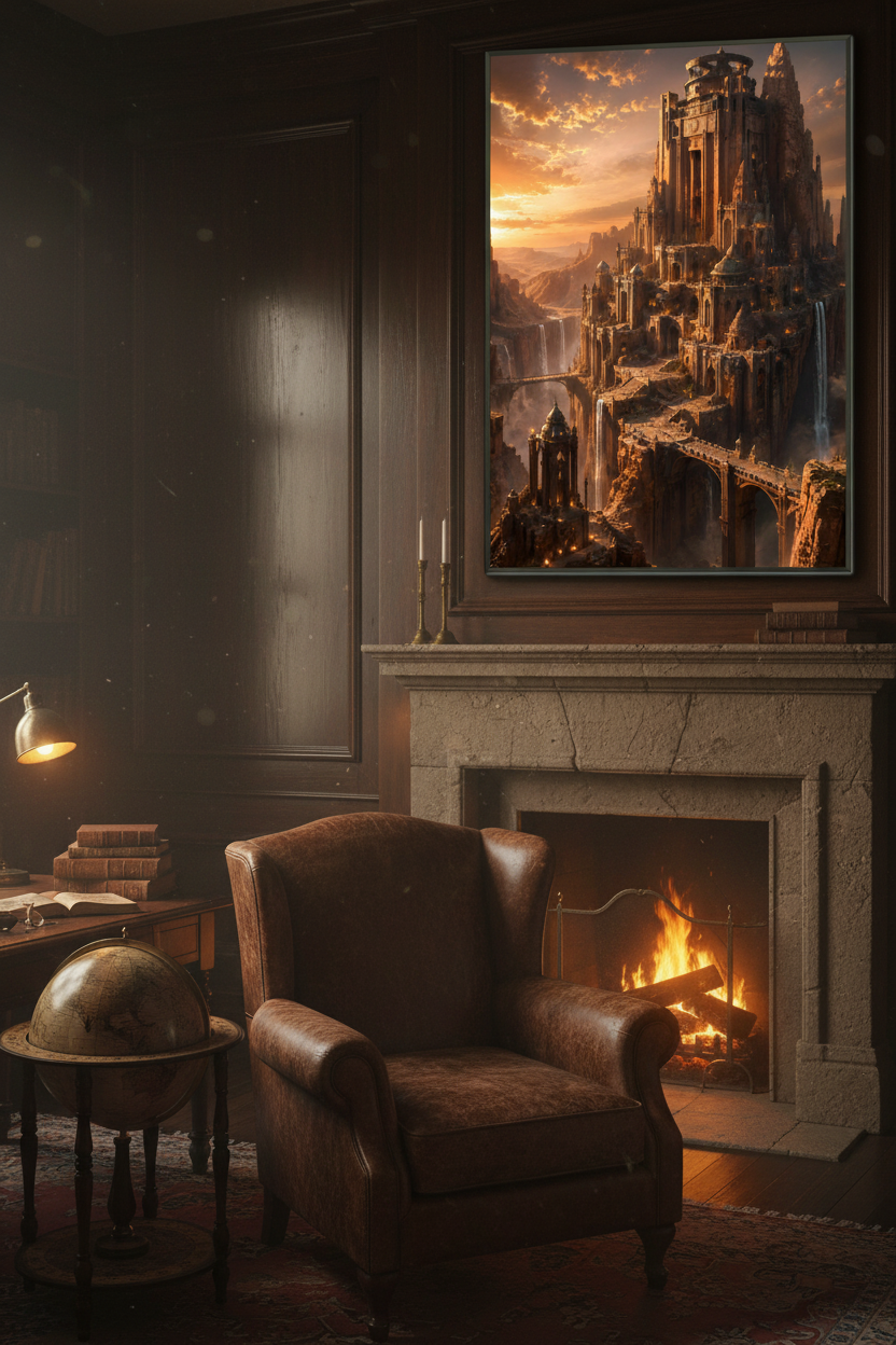 The Citadel of the Dying Sun – Dark Fantasy Framed Poster