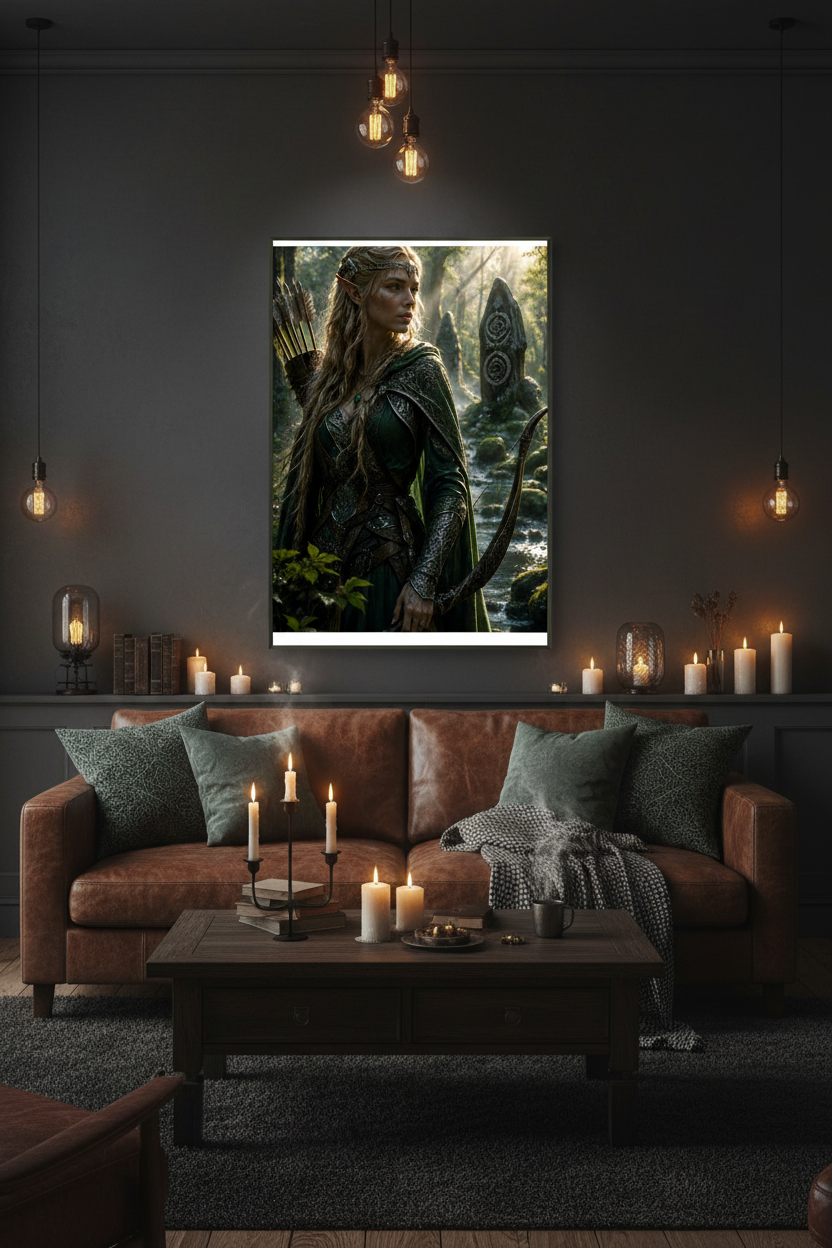 The Last Sentinel of the Ancient Wood – Fantasy Framed Poster