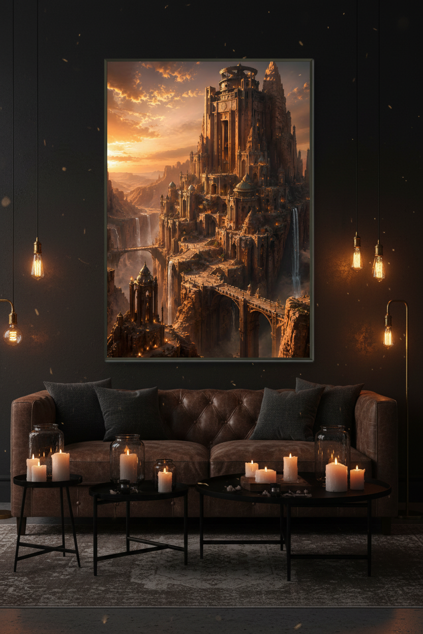 The Citadel of the Dying Sun – Dark Fantasy Framed Poster