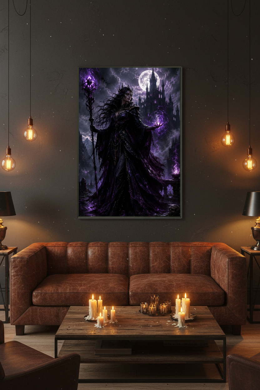 The Shadow Keep of Blackwater – Dark Fantasy Framed Poster